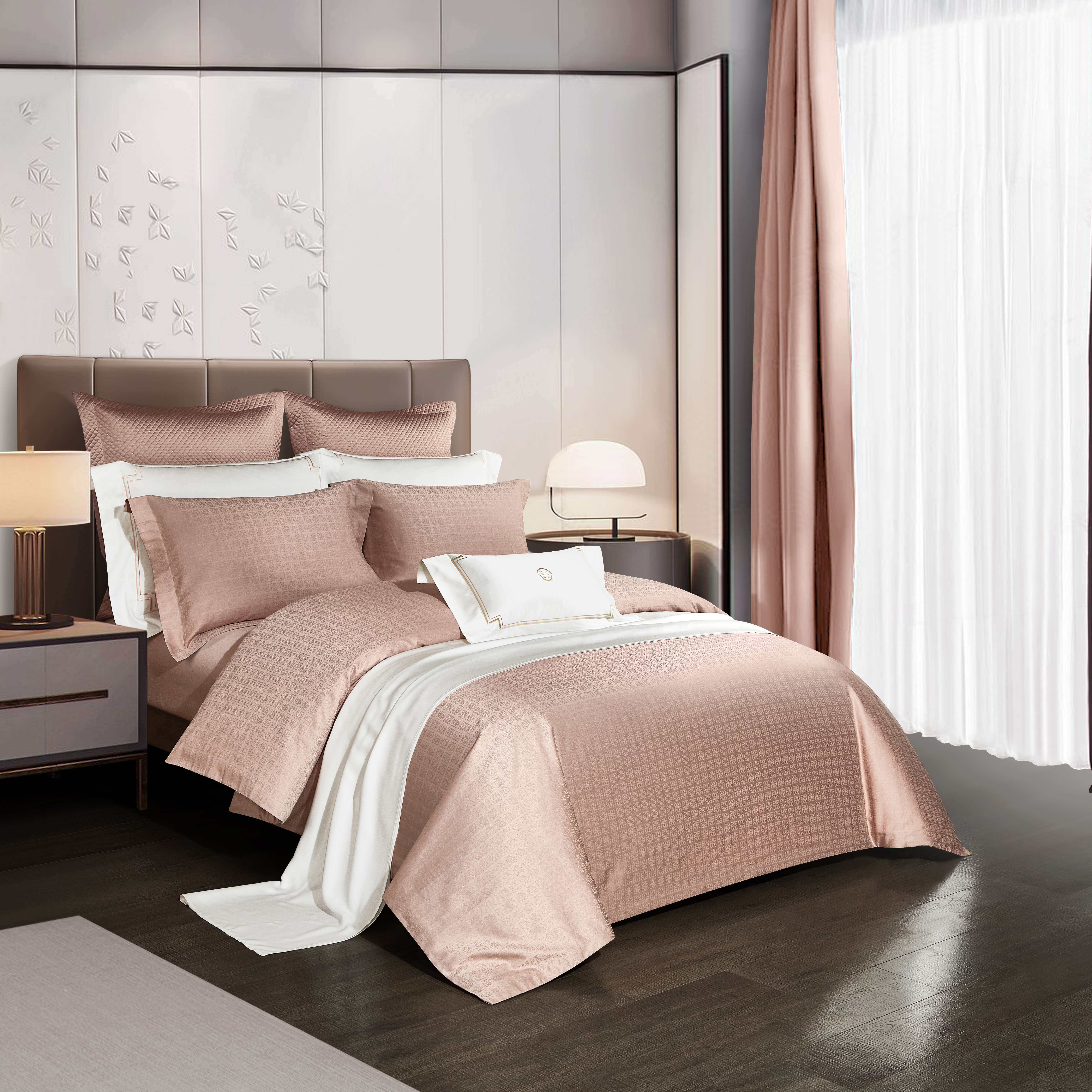 【钱老板专属】绎生活 卡西诺全棉提花四件套