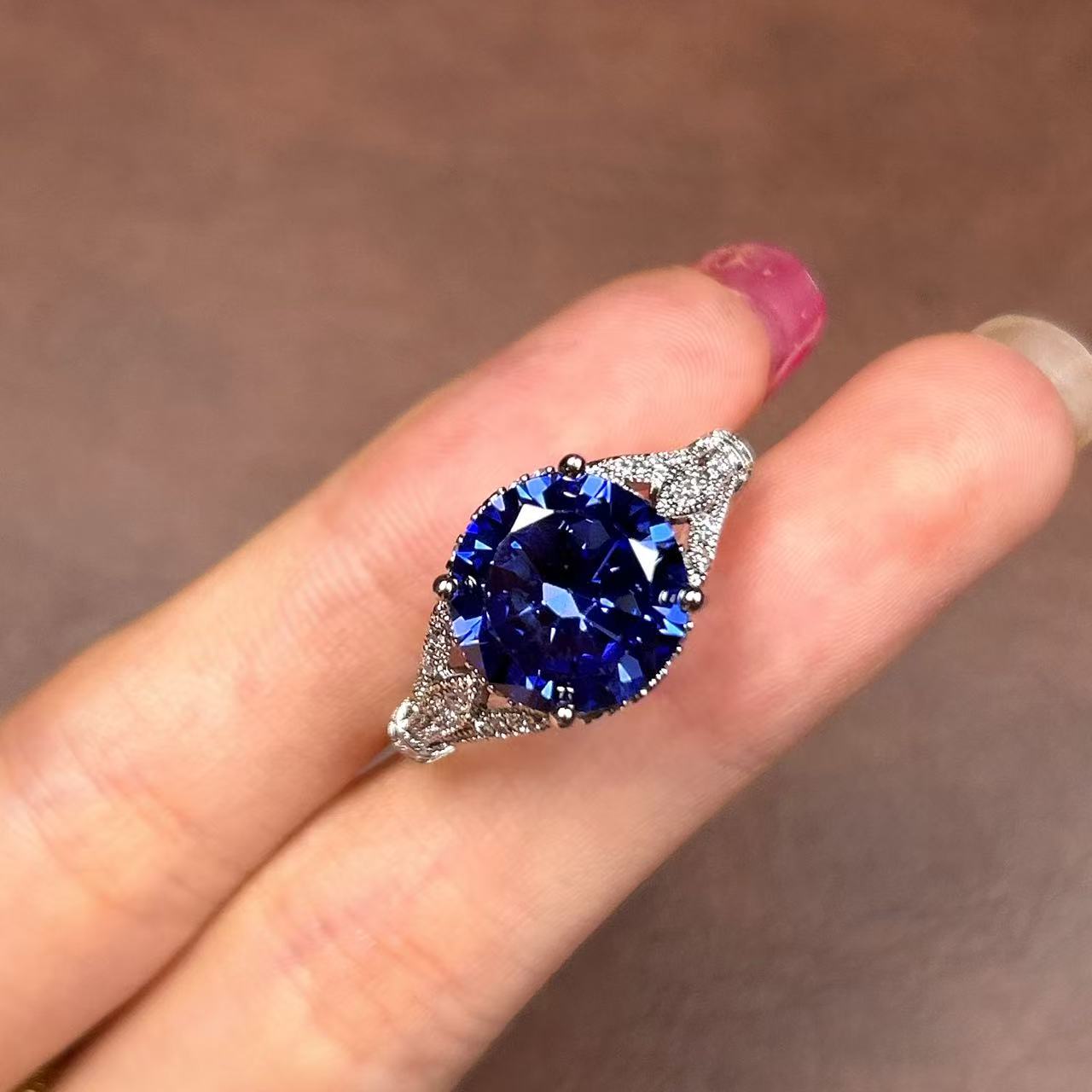 意大利GD-奢华气质轻奢梦幻彩色戒指491