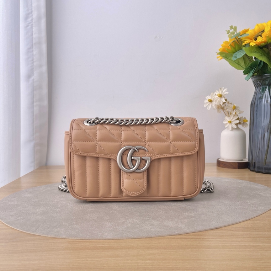 95新 GUCCI/古驰 【九筒奢品】马蒙22/单肩包/9676