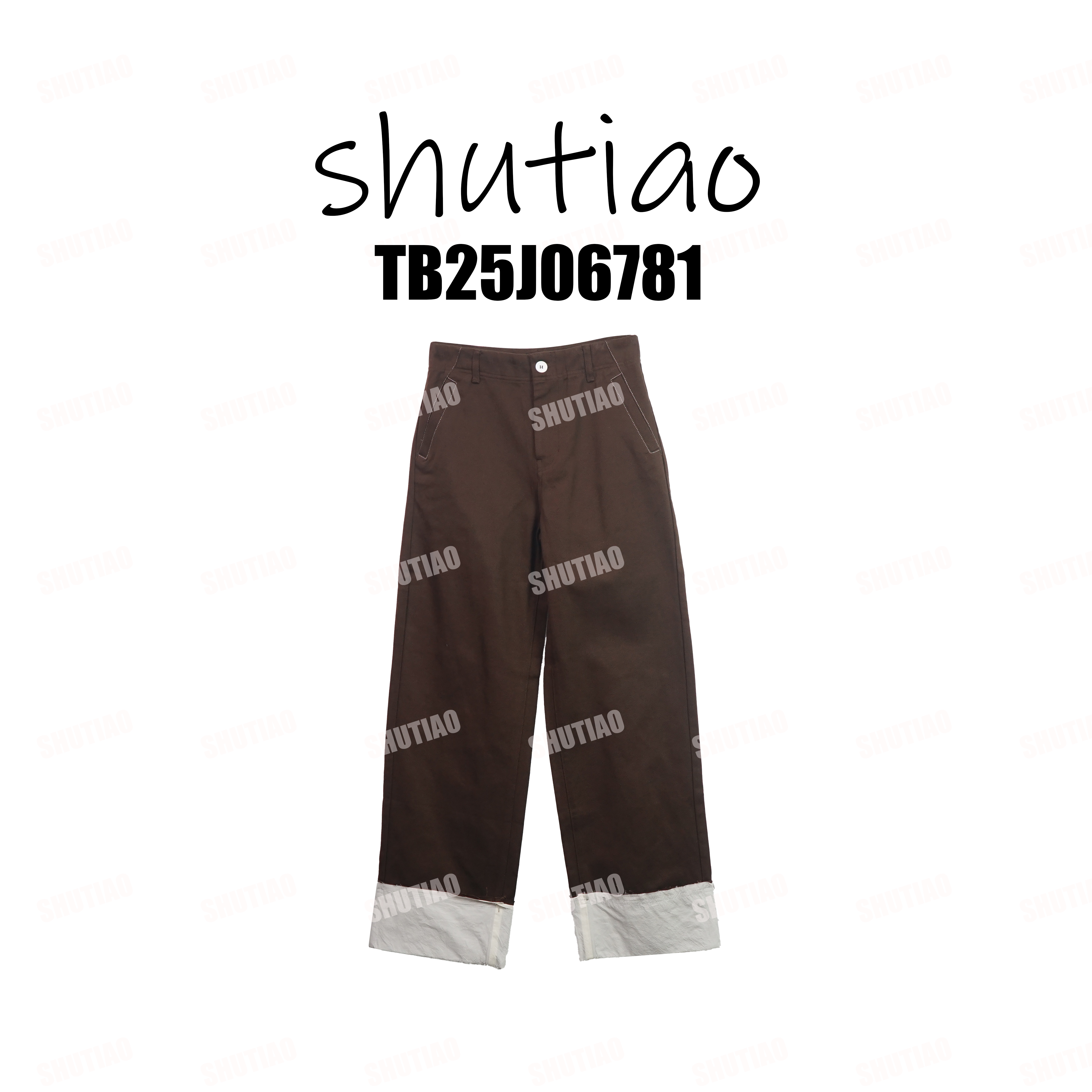 【SHUTIAO】2025秋冬：新款小众设计款裤子TB25J06781