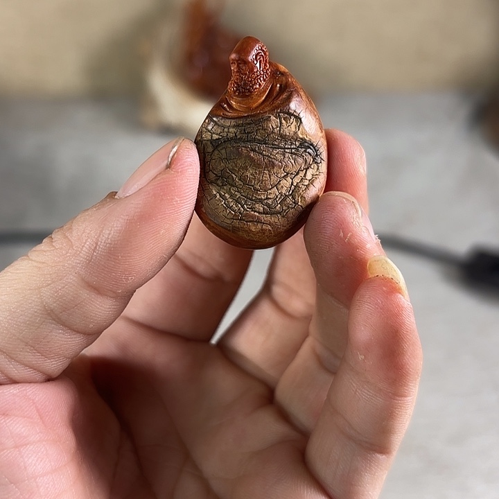 月***公崖柏崖柏雕刻达摩