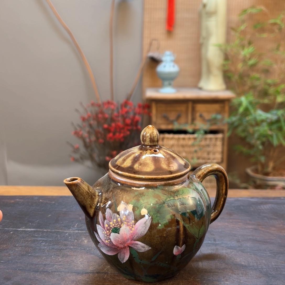 杯景德镇柴烧手绘陶瓷