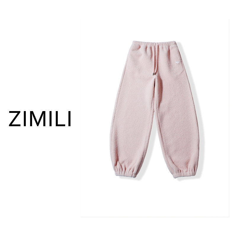 【亮哥欧货女装】冬季加厚《小马裤●胭脂雪》软糯裤脚抽绳长裤260370