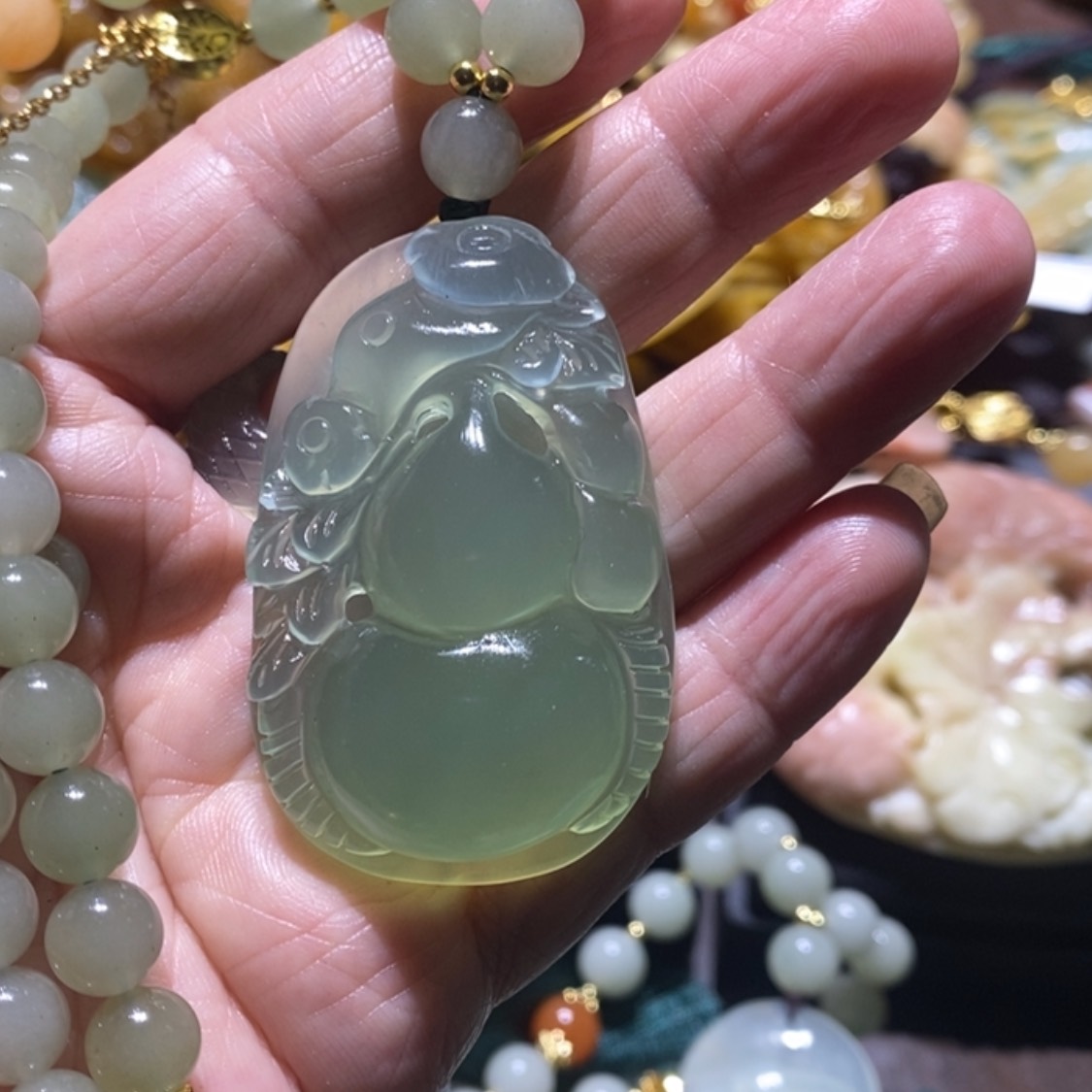 【闪购商品】岫玉毛衣链未镶嵌