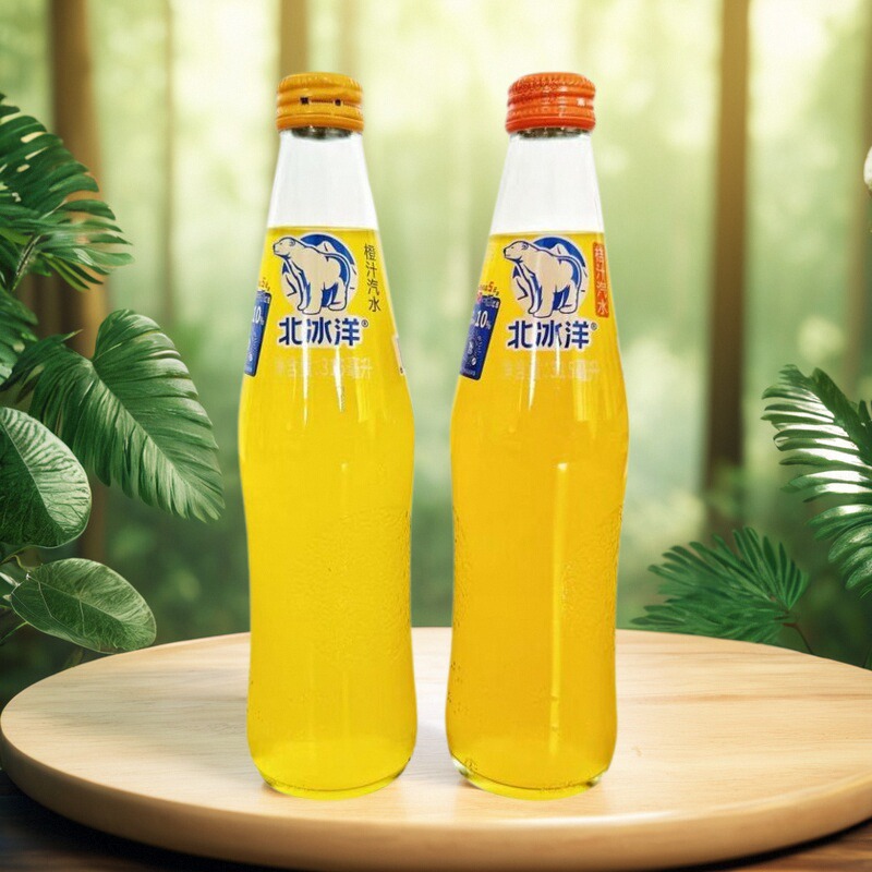 北冰洋汽水老北京特产桔汁橙汁315ml玻璃瓶装