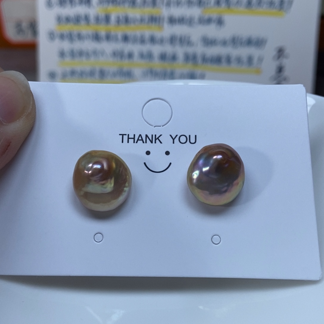 淡水珍珠耳钉银S925镶嵌福利247