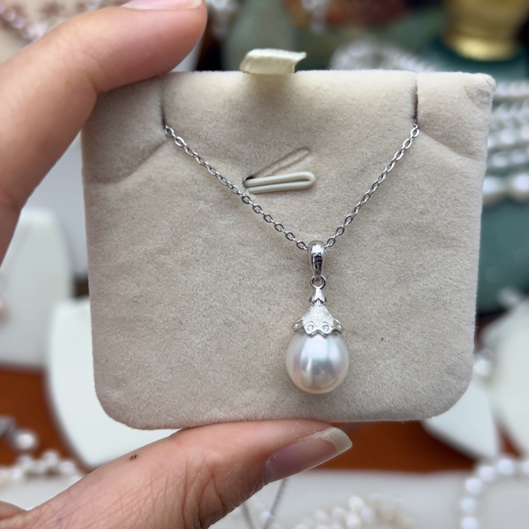 淡水珍珠珍珠银S925镶嵌ღ****