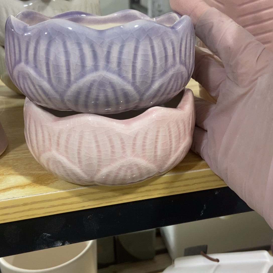 红陶高温陶瓷花盆