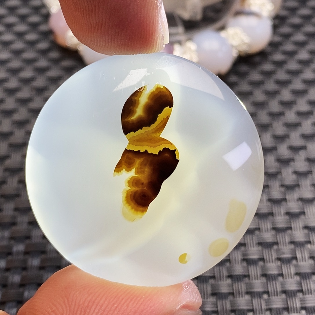 用***9玛瑙/玉髓未镶嵌吊坠(不含链)