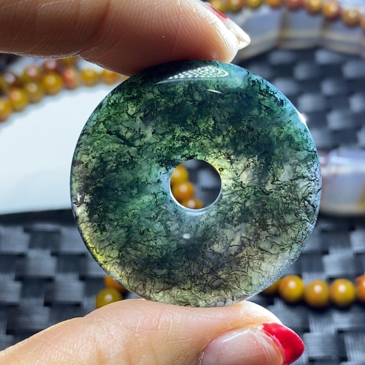 玛瑙/玉髓颈饰足银镀金镶嵌顾*安