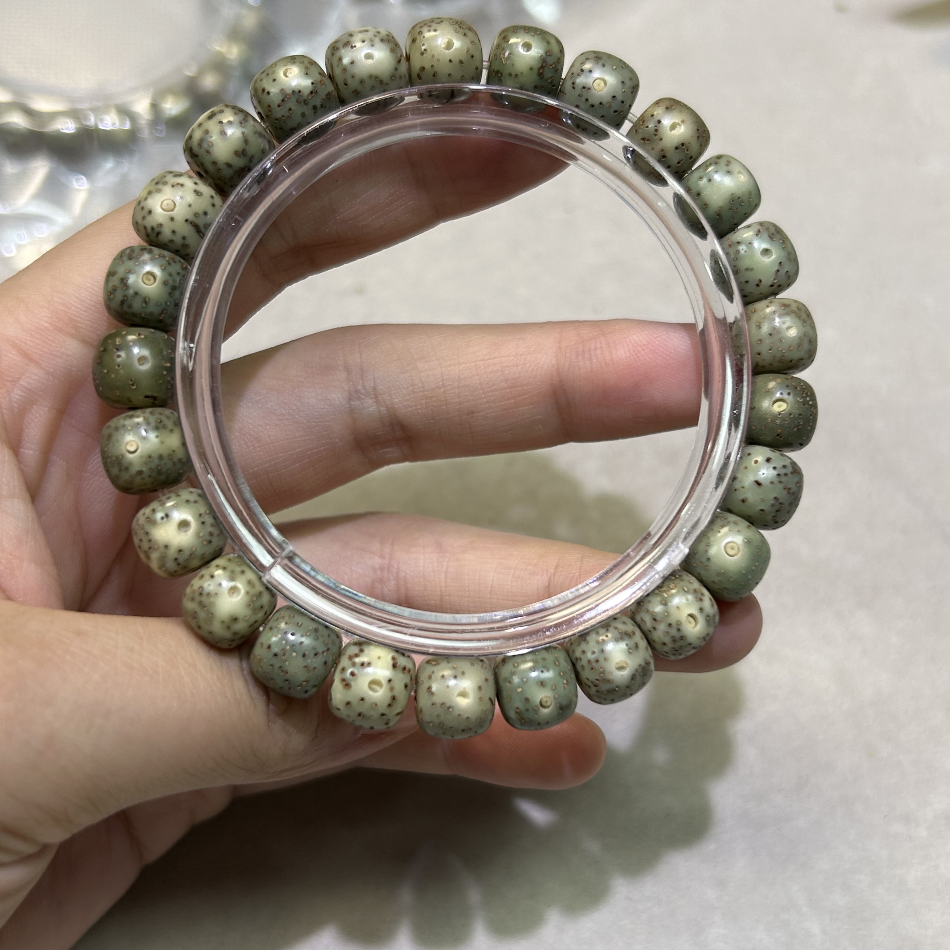 Y145 原生态星月菩提9*8 单圈手串