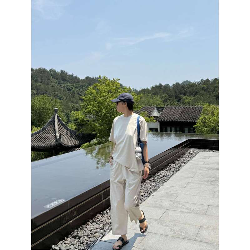 【行走的松弛感】LIY氧气原麻两穿套装