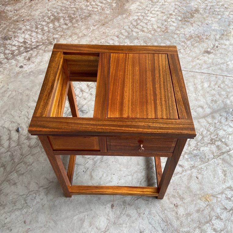 实木新中式茶水柜储物柜榫卯家具简约客厅茶室平面单抽边几