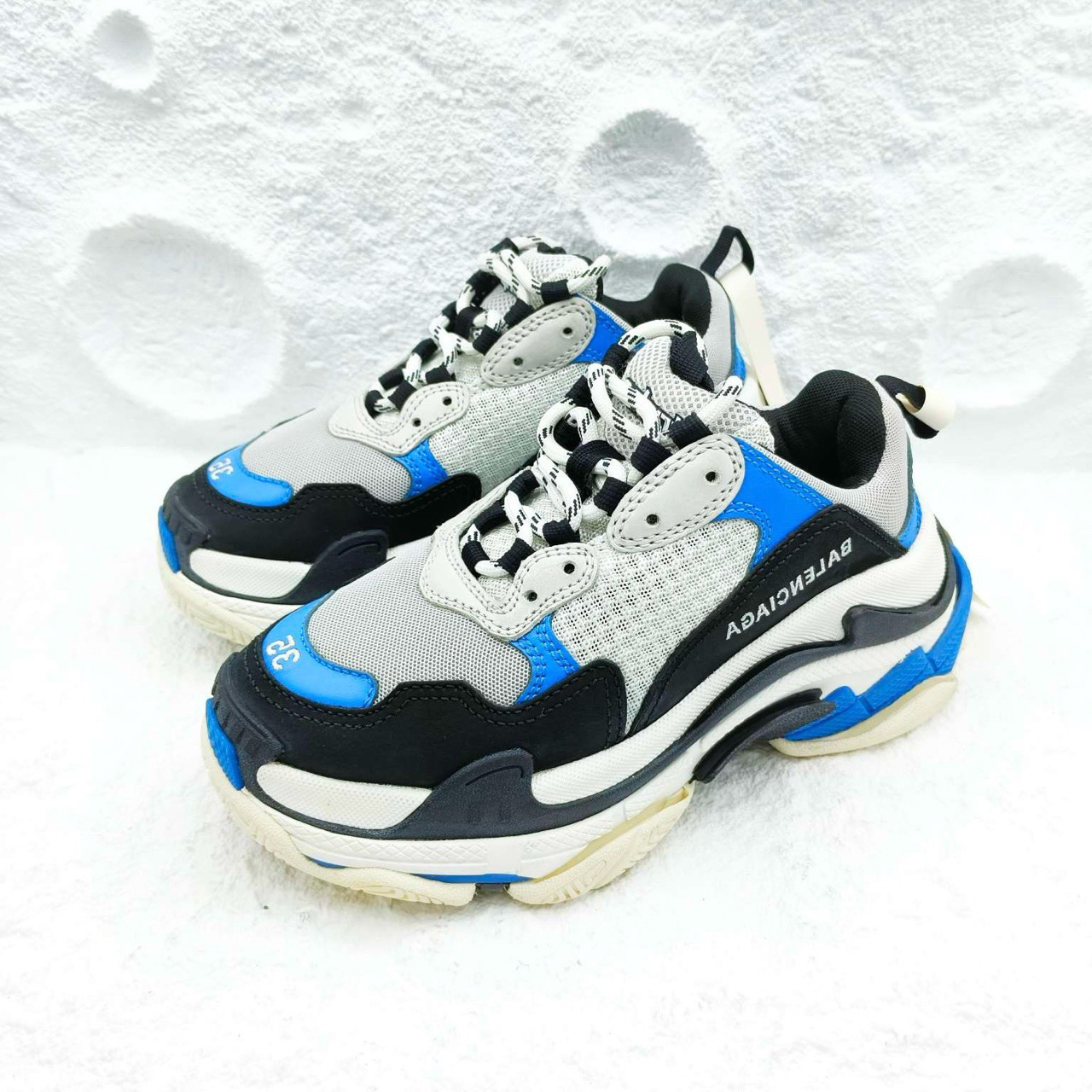 95新 Balenciaga/巴黎世家 巴黎世家/蓝白老爹鞋/35码/非全新