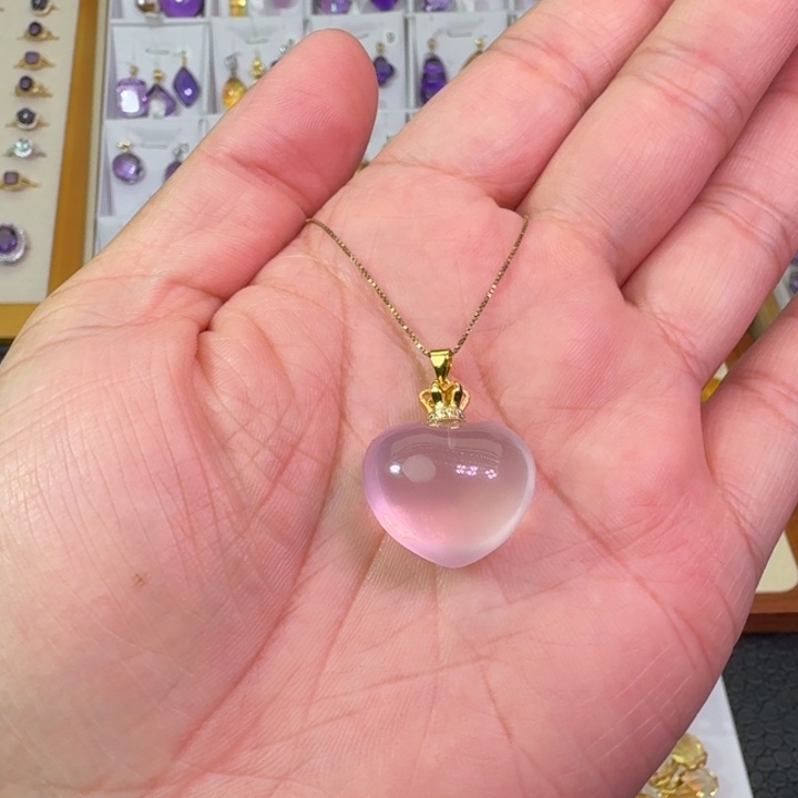 水晶颈饰未镶嵌吊坠