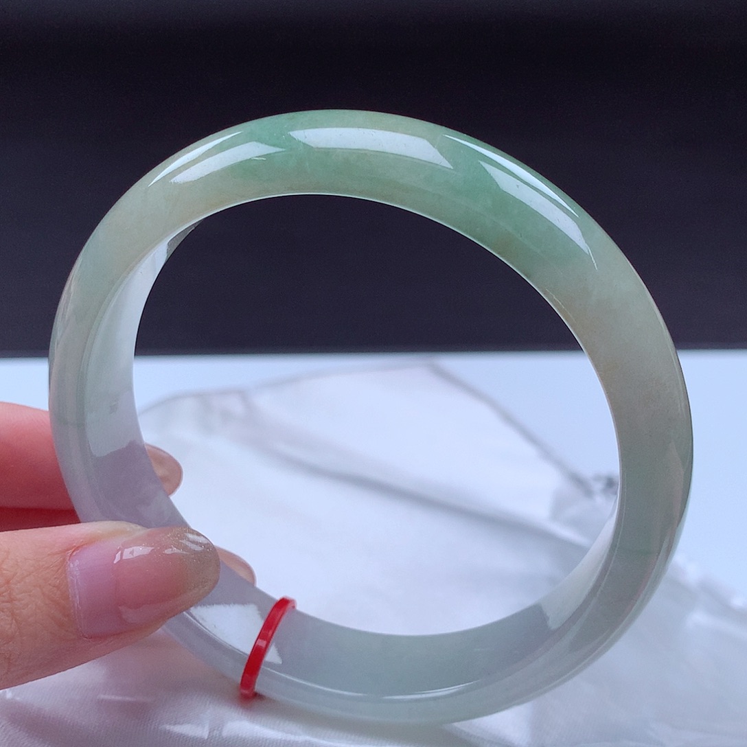 翡翠未镶嵌手镯63-64手镯22071