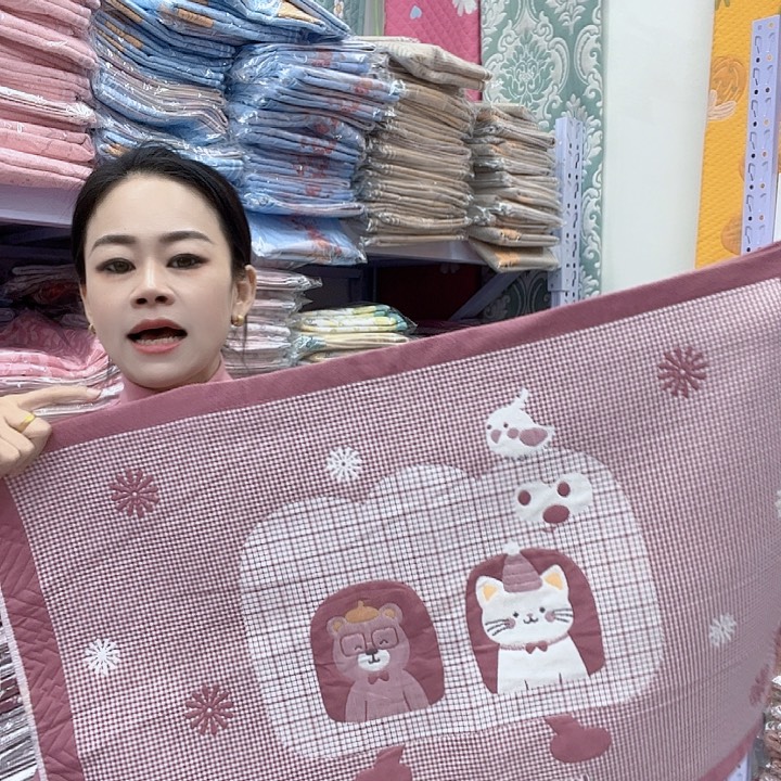 棉豆沙色小猫咪棉