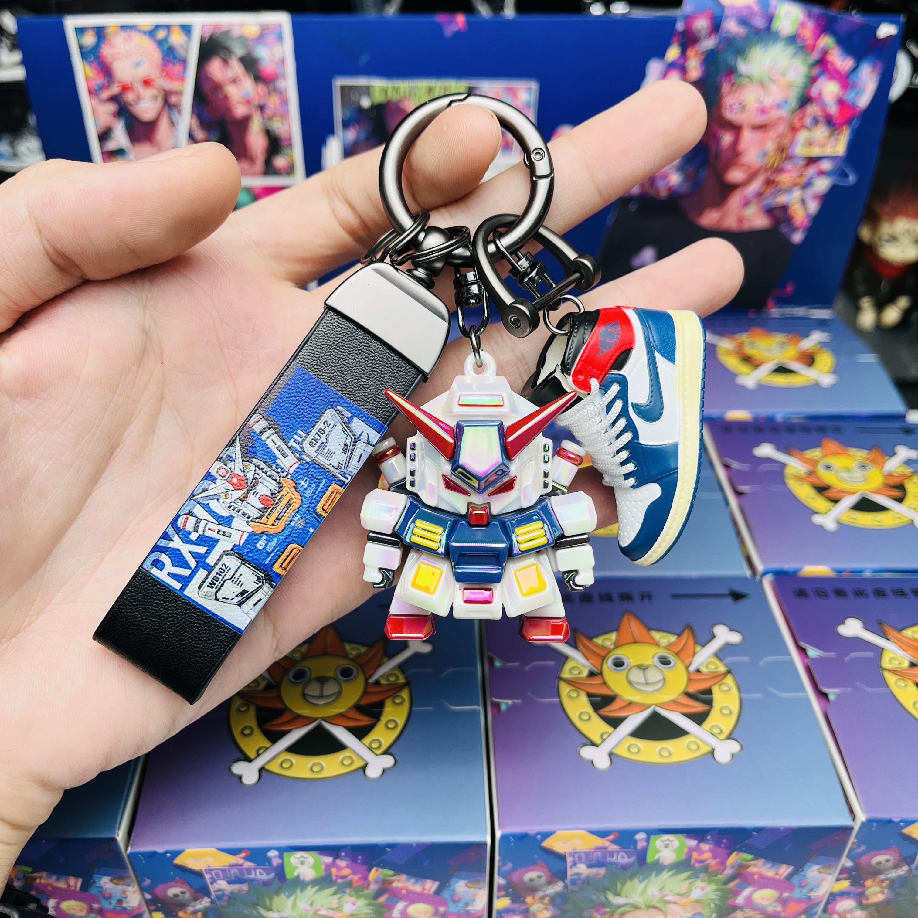 【高达战士】高达暴风机甲造型钥匙扣包挂扣汽车钥匙扣可作收藏