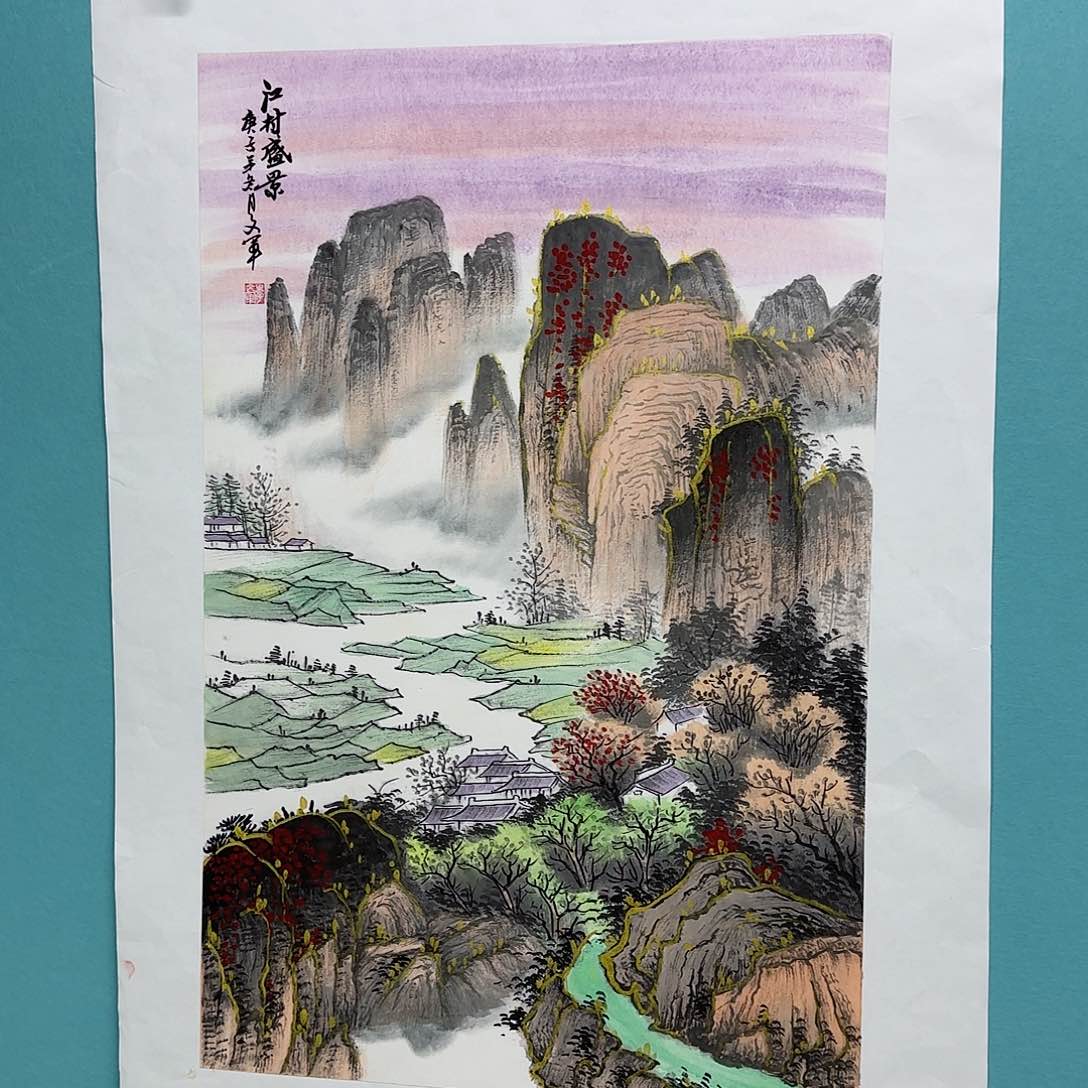 国画国画艺术纯手绘作品