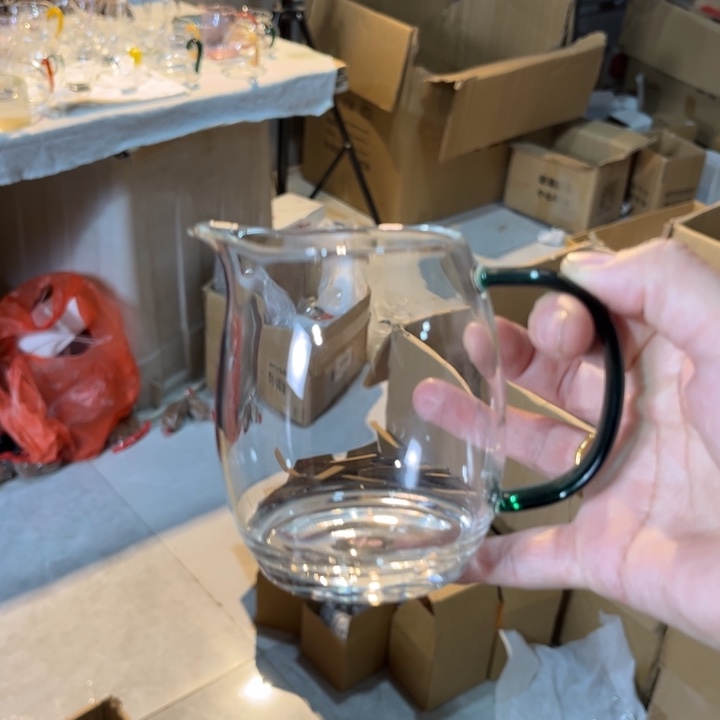 玛***卡玻璃手工艺品橙然墨绿
