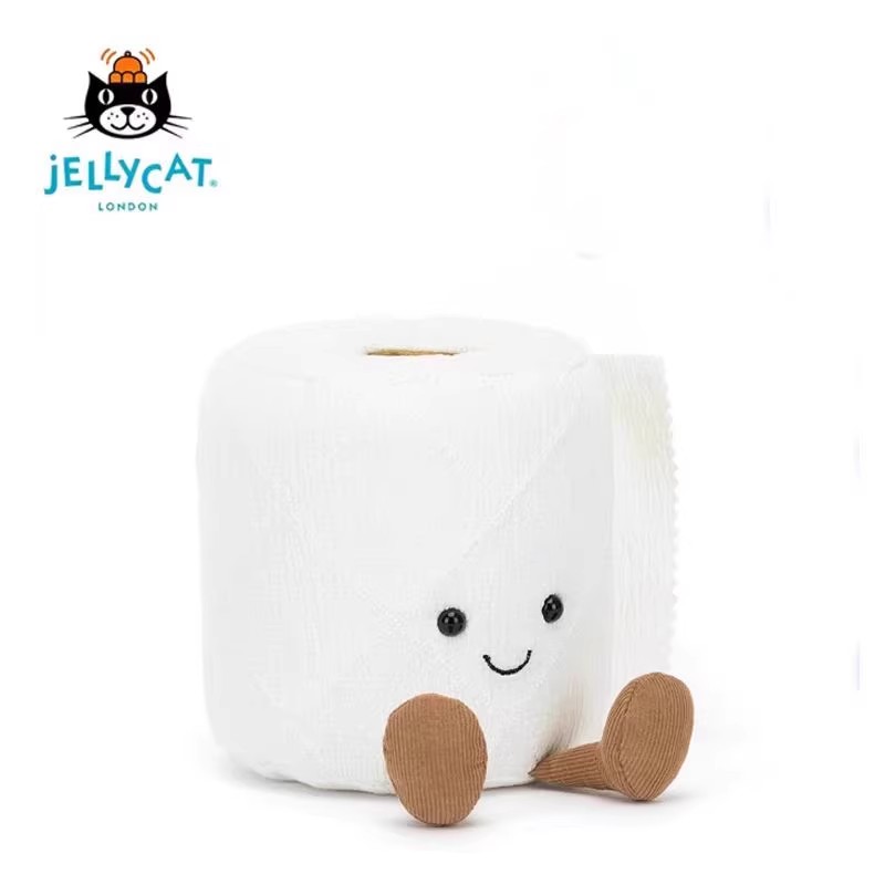 【活动中】英国jellycat厕纸玩偶仿卷纸毛绒玩具公仔搞怪沙雕礼物