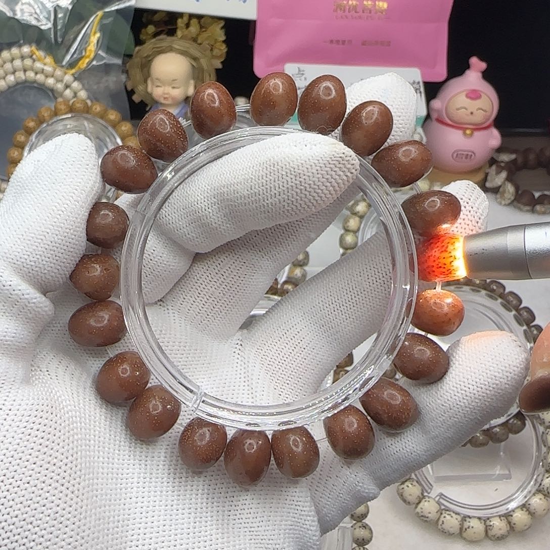 吊坠星月菩提卡13原珠粉皮打灯爆透