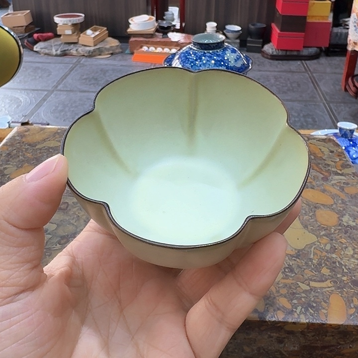 柴烧烧汝瓷杯。。。