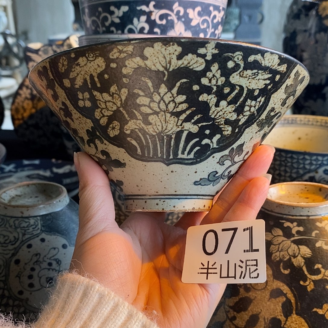 陶手工手绘青花高温陶瓷