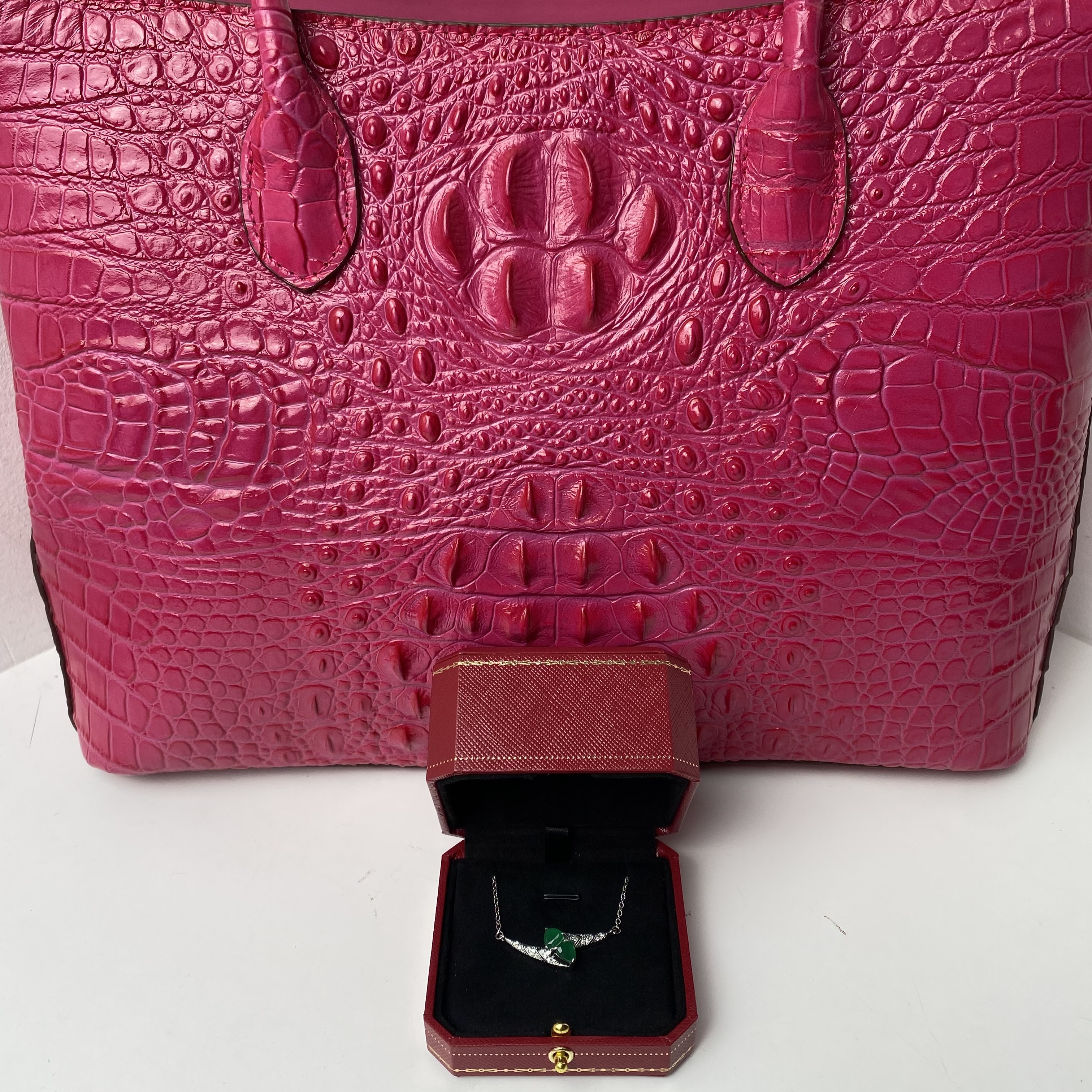 3326 项链-绿色时尚优雅设计首饰送礼盒