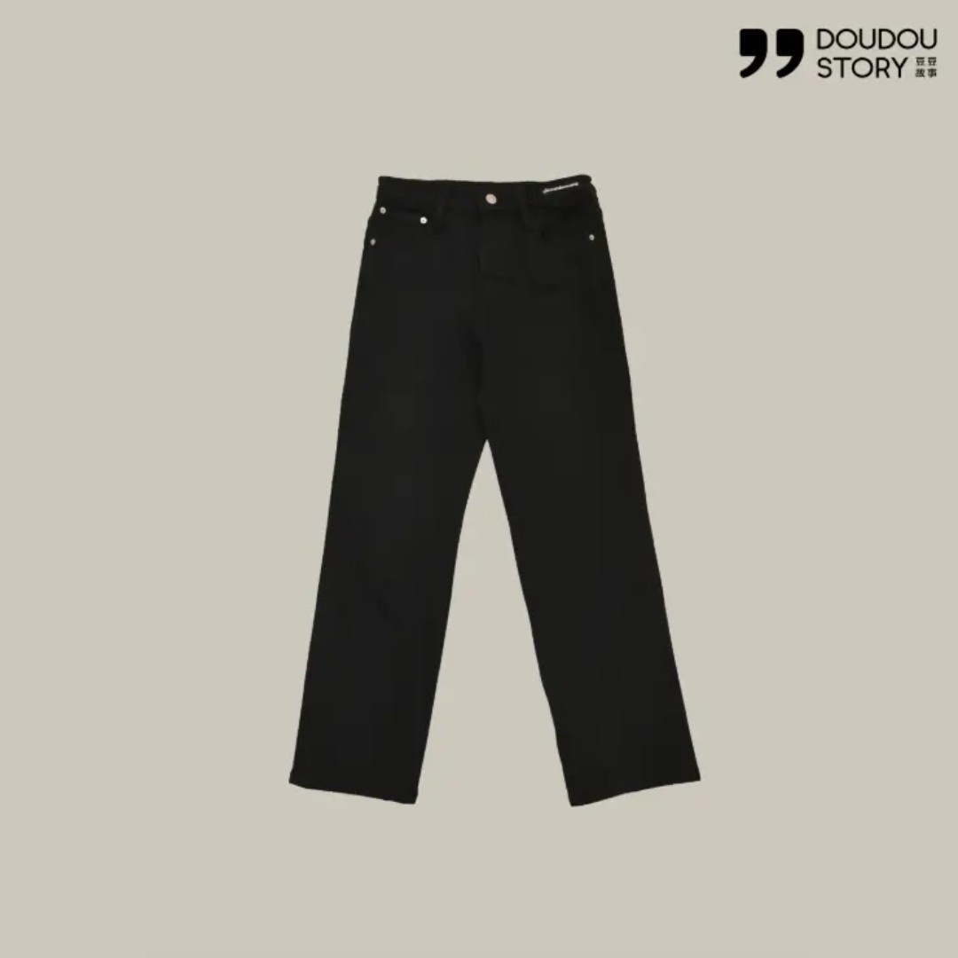 HALUNGLE/海伦格丽  Z848   时尚九分加绒烟管牛仔裤