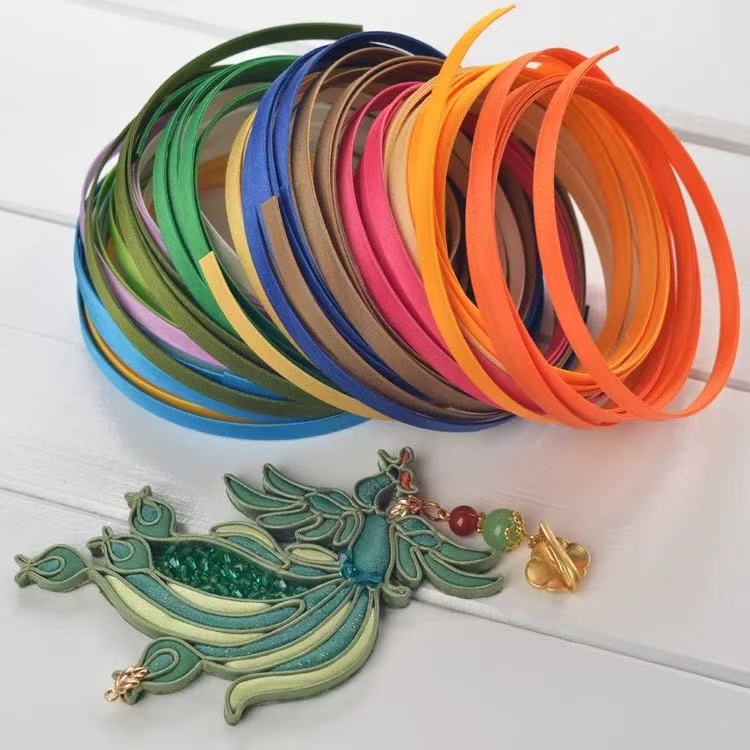 旗袍盘扣条材料 盘花扣填包扣 手工旗袍花扣条成品硬花夹铜丝扣条