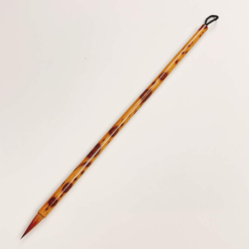 狼毫小楷毛笔 出锋2.0cm 湘妃竹杆【清水试笔 蘸墨不退】