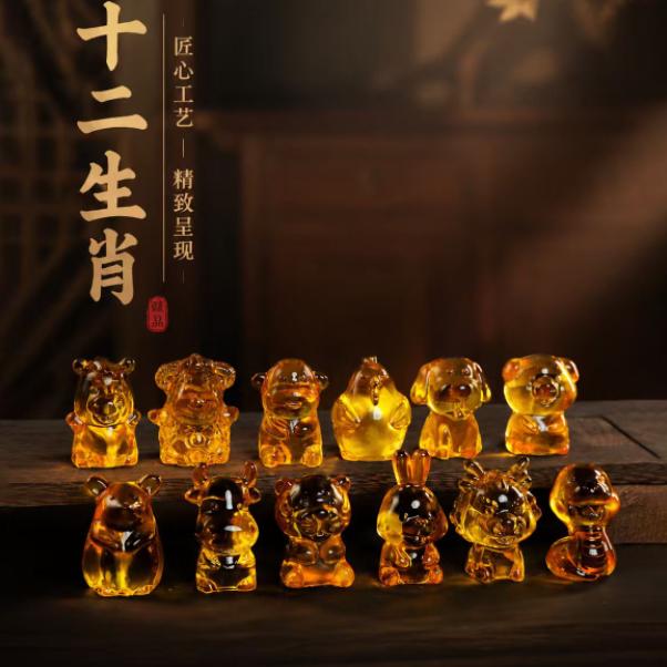 新款琉璃十二生肖家居好物摆件饰品高档礼物