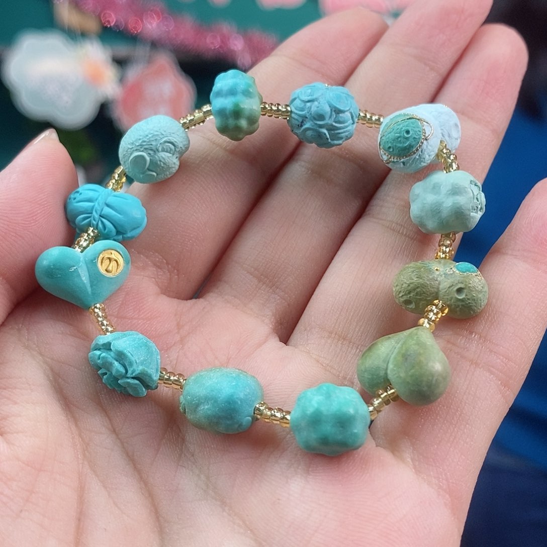 绿松石珠宝奇石未镶嵌