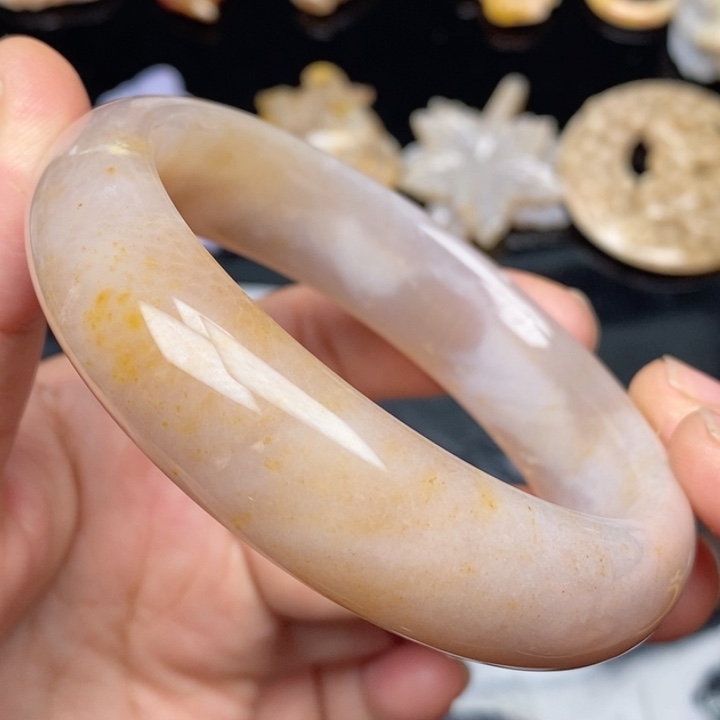 硅化珊瑚（珊瑚玉）手镯未镶嵌58.8