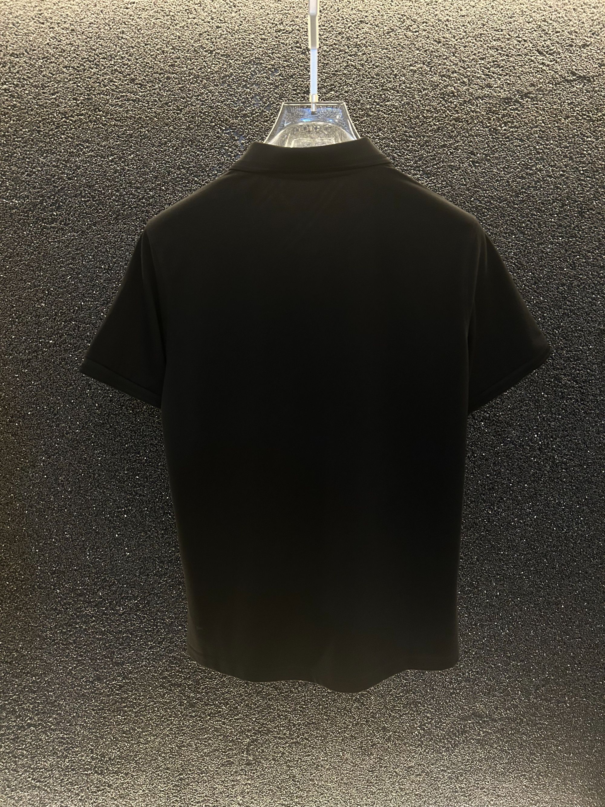 B新款轻奢商务男士半袖休闲潮流翻领POLO衫