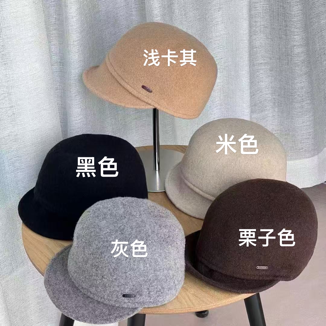 YEER·SHOP 爷儿秋冬日常百搭款多色韩系百搭羊毛马术帽