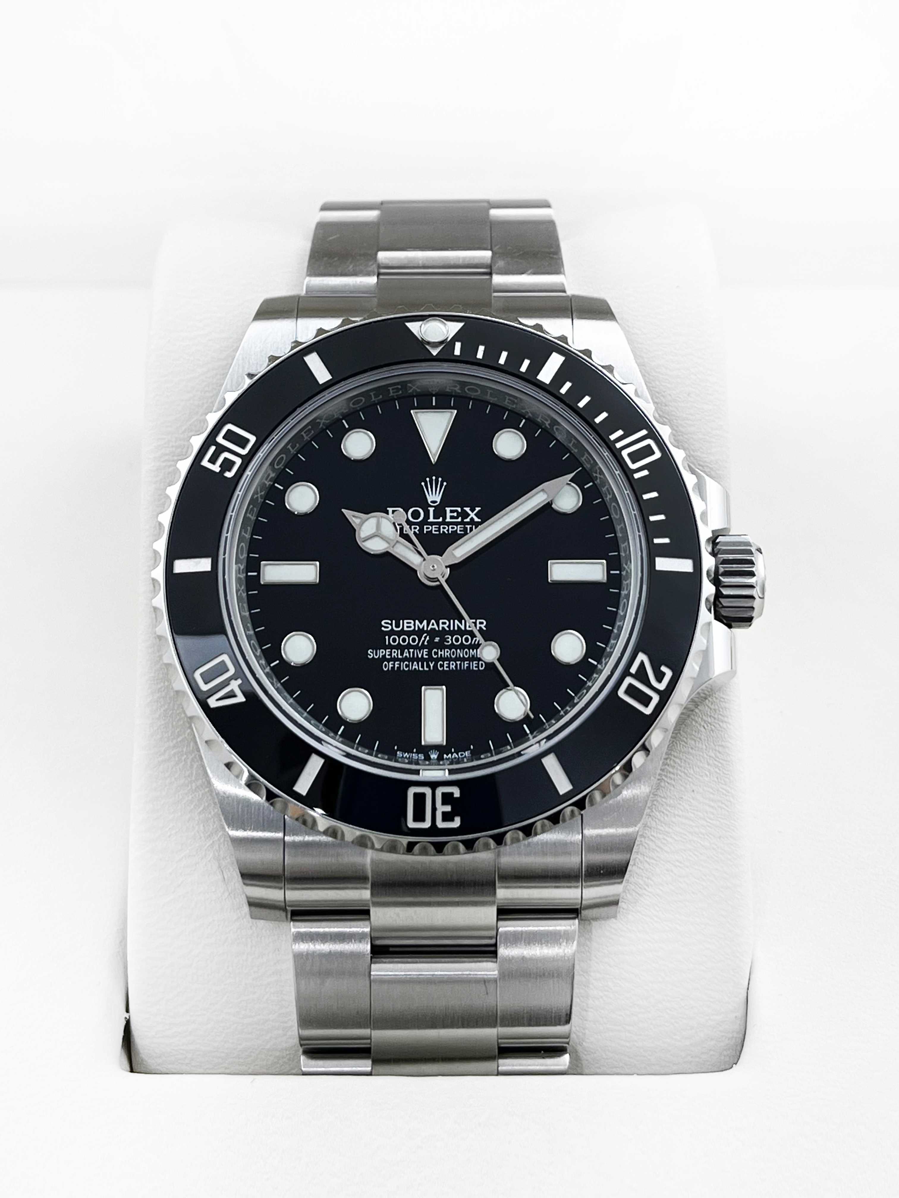 99新 Rolex/劳力士 云时臻品/无历黑m124060/23年全套/41mm