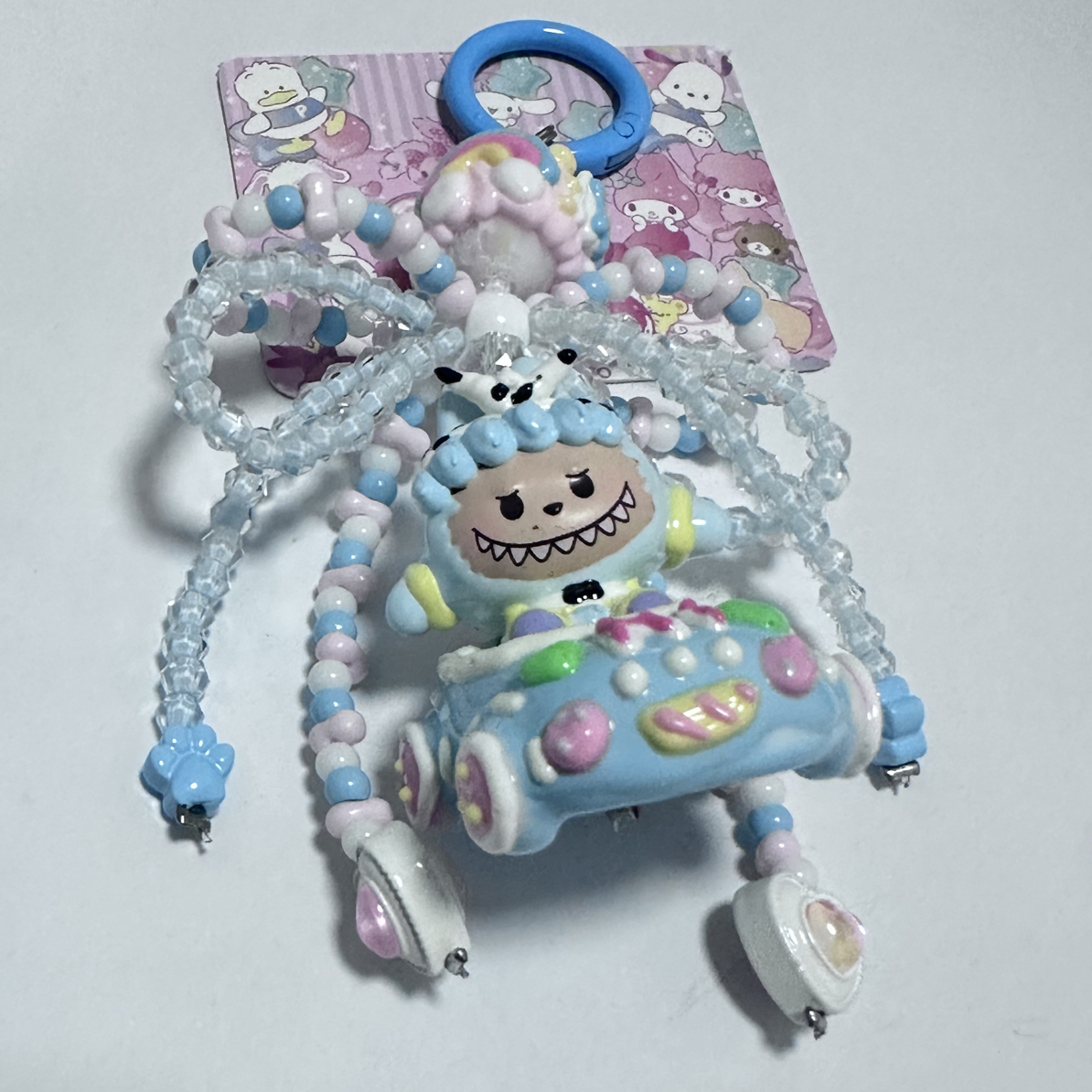 二改拉布布手绘珠手机链包挂