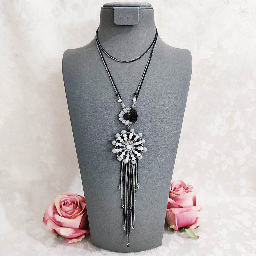 铜合金项链 民族风夸张项链波西米亚凤复古纯手工首饰1332