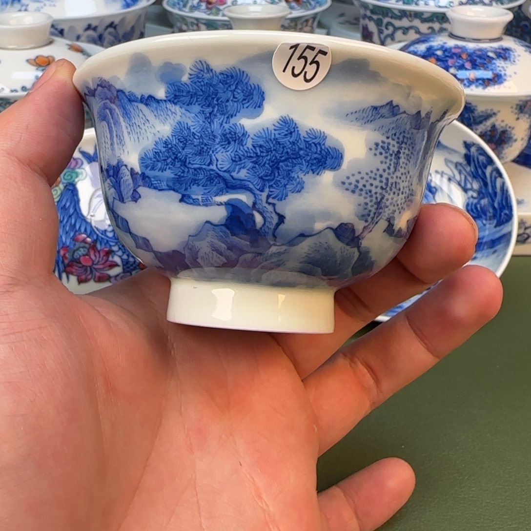 彦祖纯手工手绘茶具155