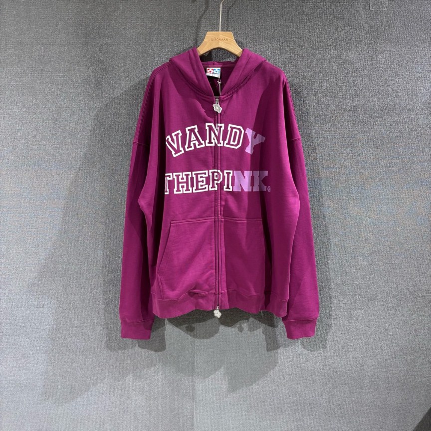 未使用 maje  vandy the pink刺绣logo拉链卫衣外套 带吊L码/8988