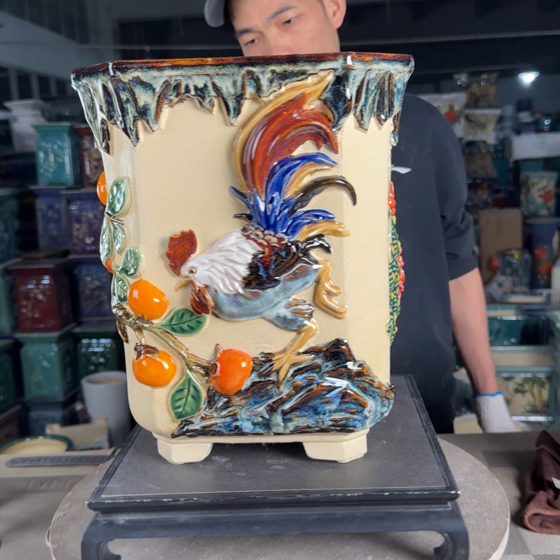 一风堂石湾花盆。