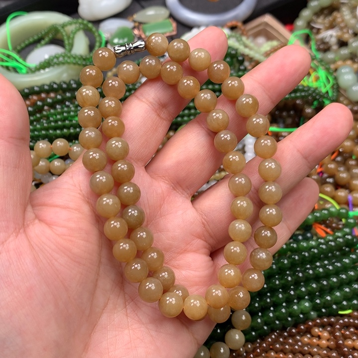 和田玉未镶嵌手链45