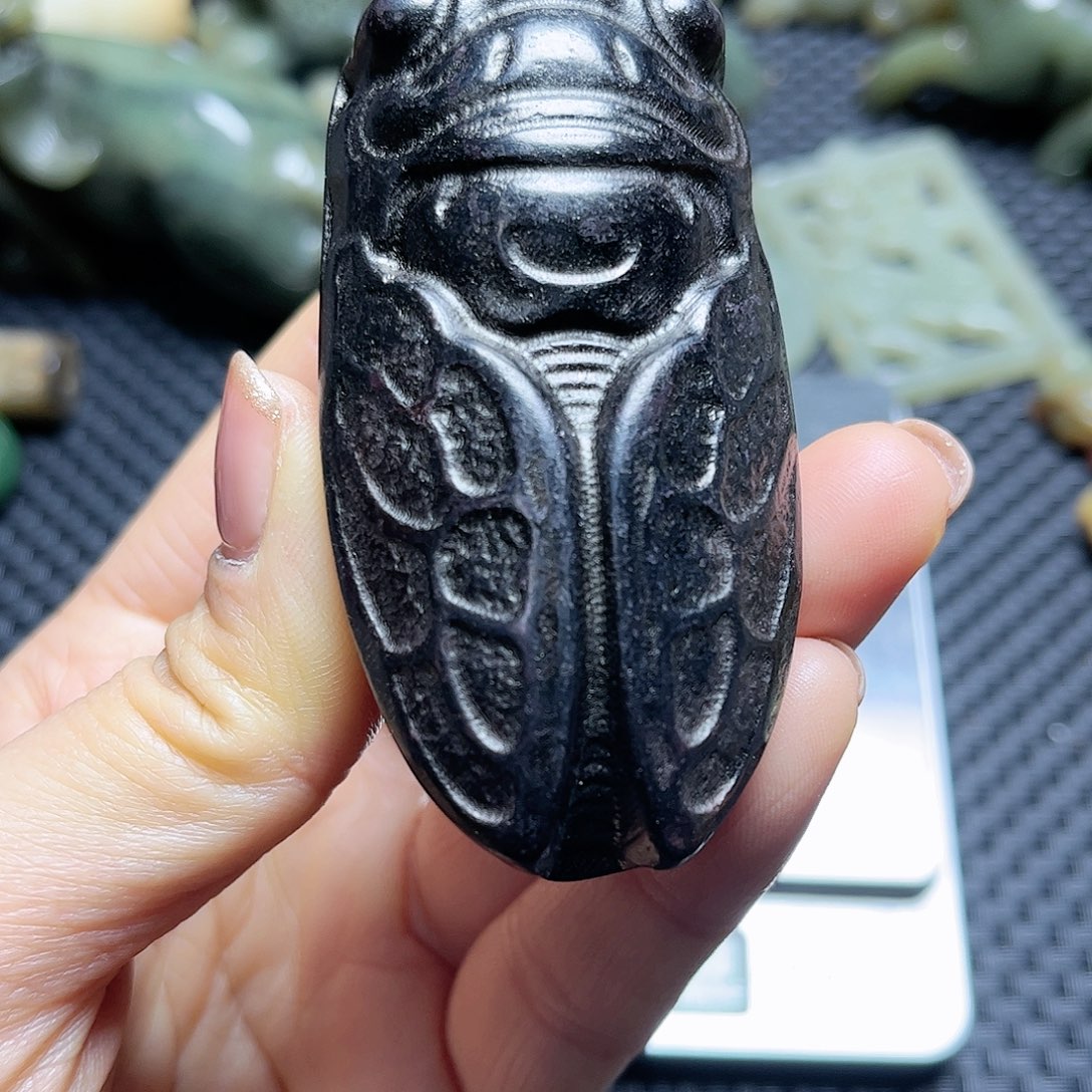 白玉菩提吊坠摆件