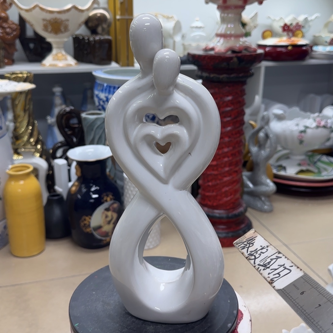 瓷片陶瓷工艺花瓶摆件