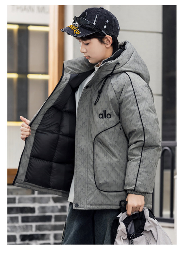 XA815达人中大童加棉加厚百搭休闲潮流冲锋衣冬季派克棉服