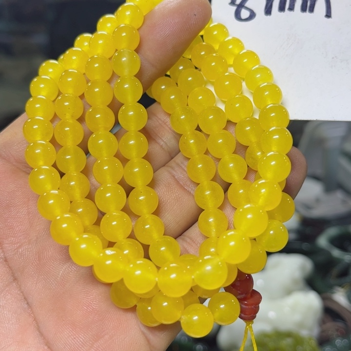 蛇纹石玉项链未镶嵌