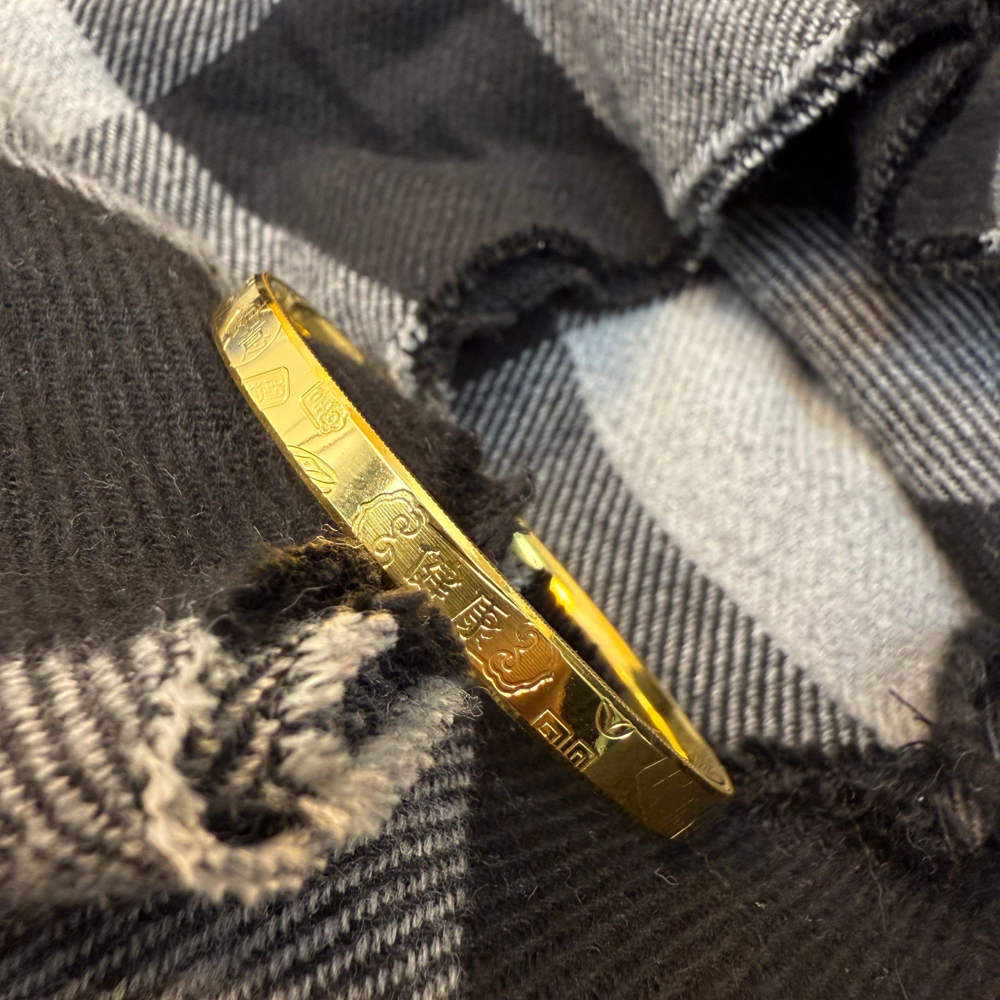 【小海甄选】手工时尚百搭吉言镯约6MM围巾丝巾送妈妈送女友礼物