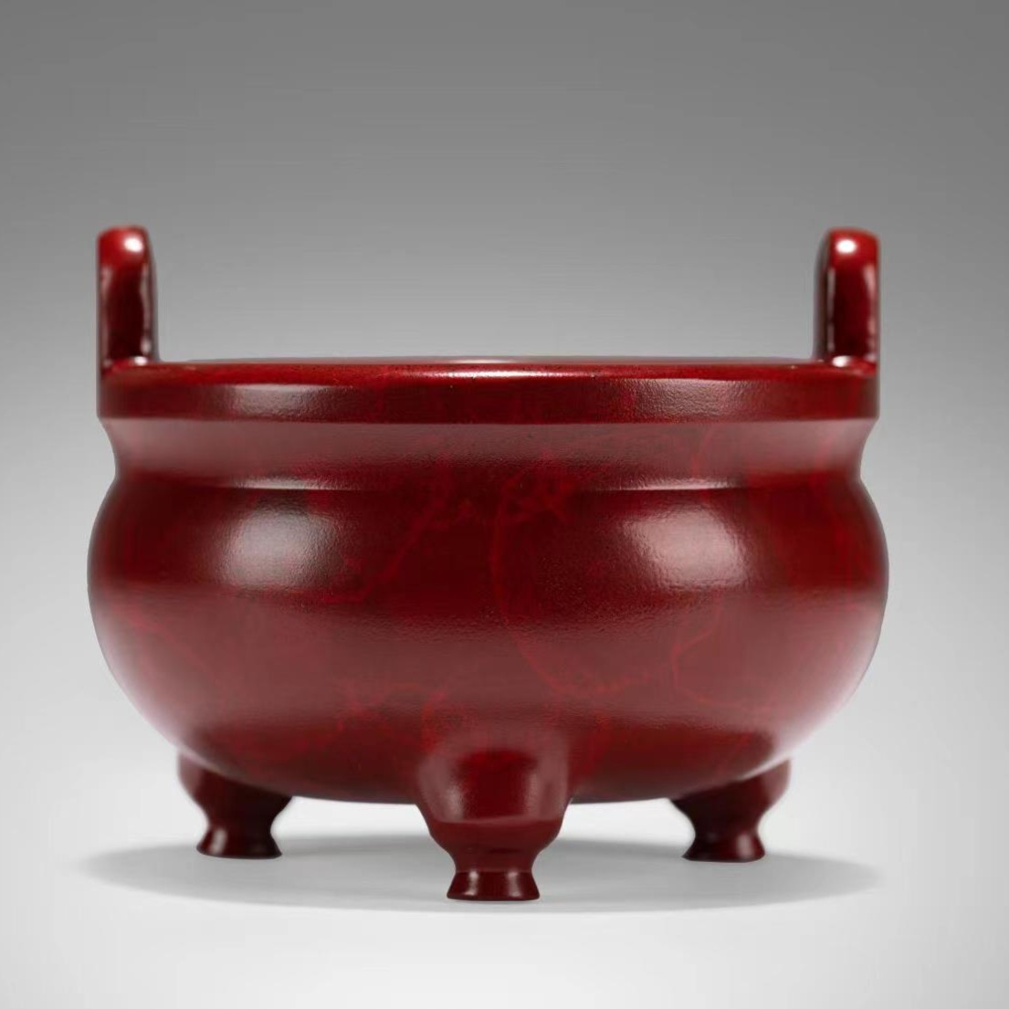 朱炳仁【文昌炉/好运炉/高升炉】中式大红香炉仿古玄关香炉铜器